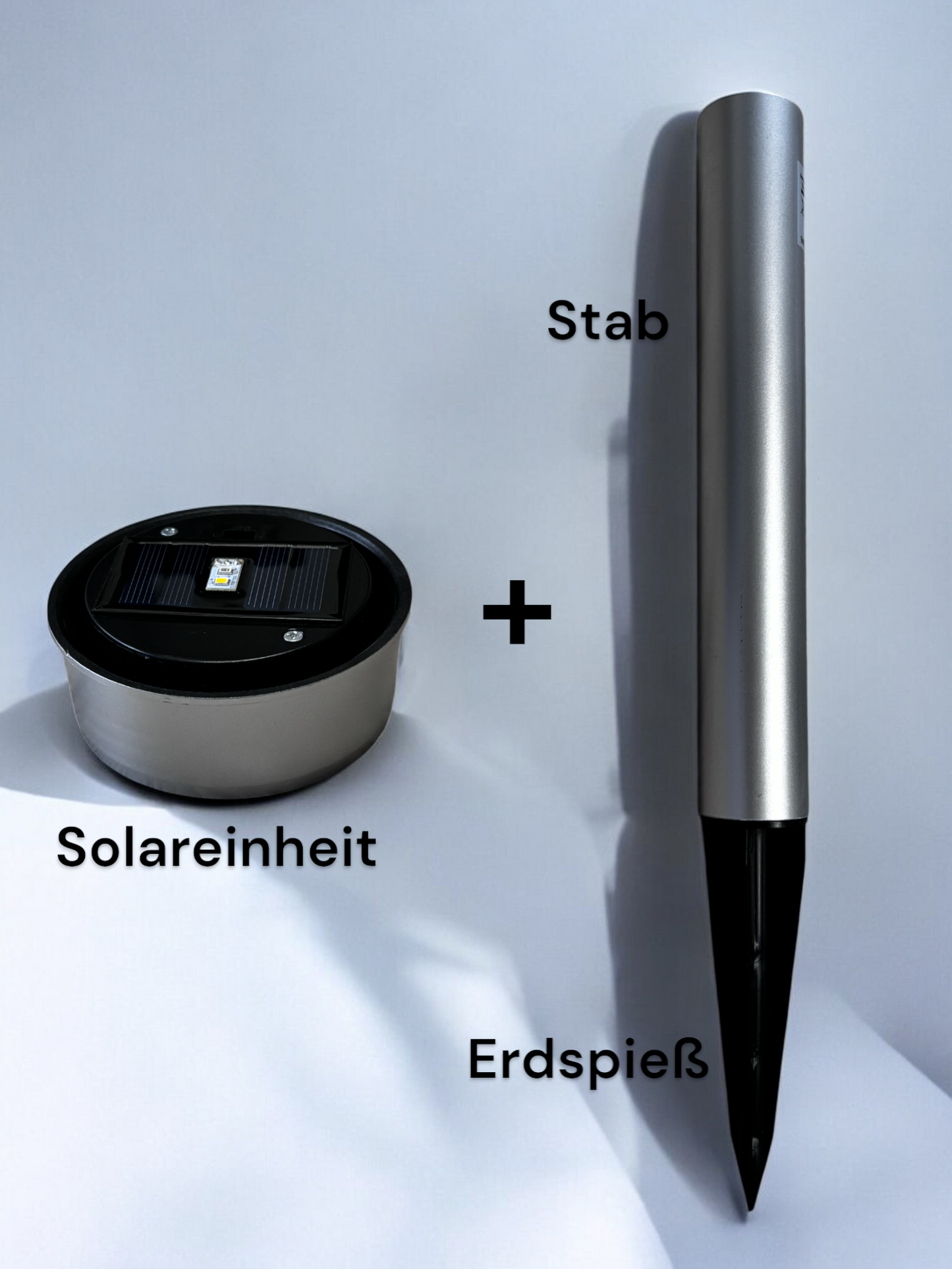 personalisierte Solarkugel - RGBW - Motiv: Feder