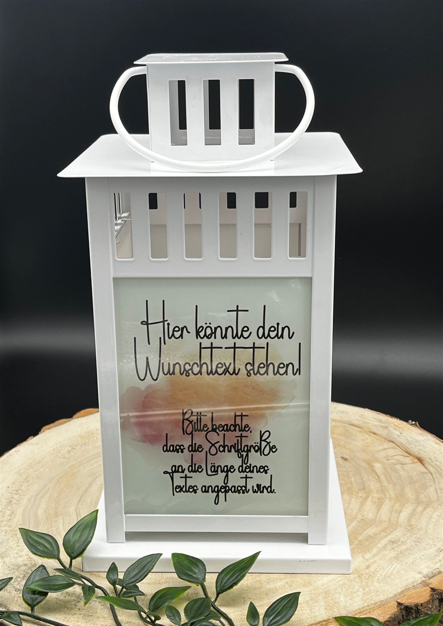 personalisierte Grablaterne - Motiv: Löwe mit Flügeln - Wunschtext - ZaraTiv -  -  - #original_alt_text# 