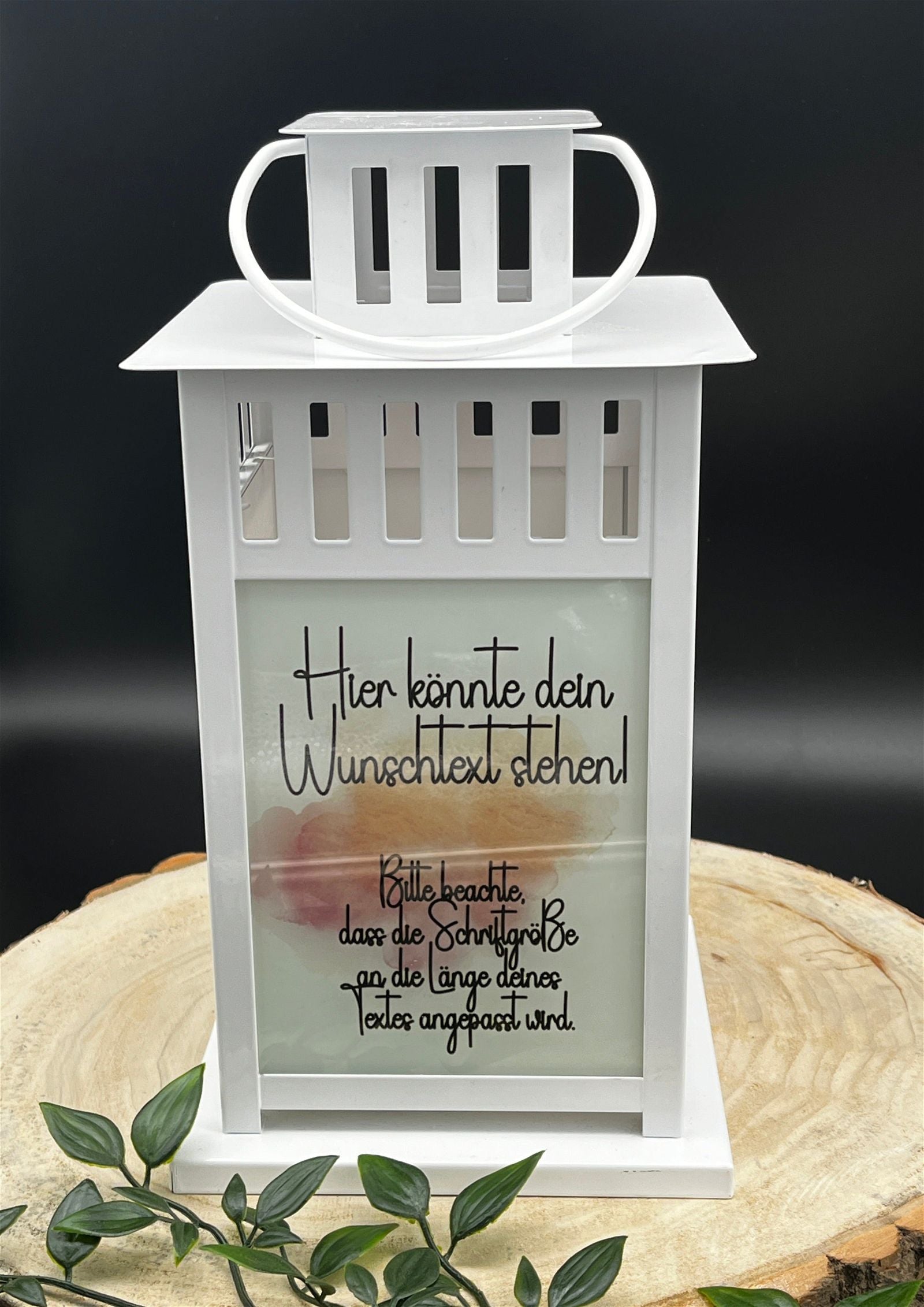 personalisierte Grablaterne - Motiv: Löwe mit Flügeln - Wunschtext - ZaraTiv -  -  - #original_alt_text# 
