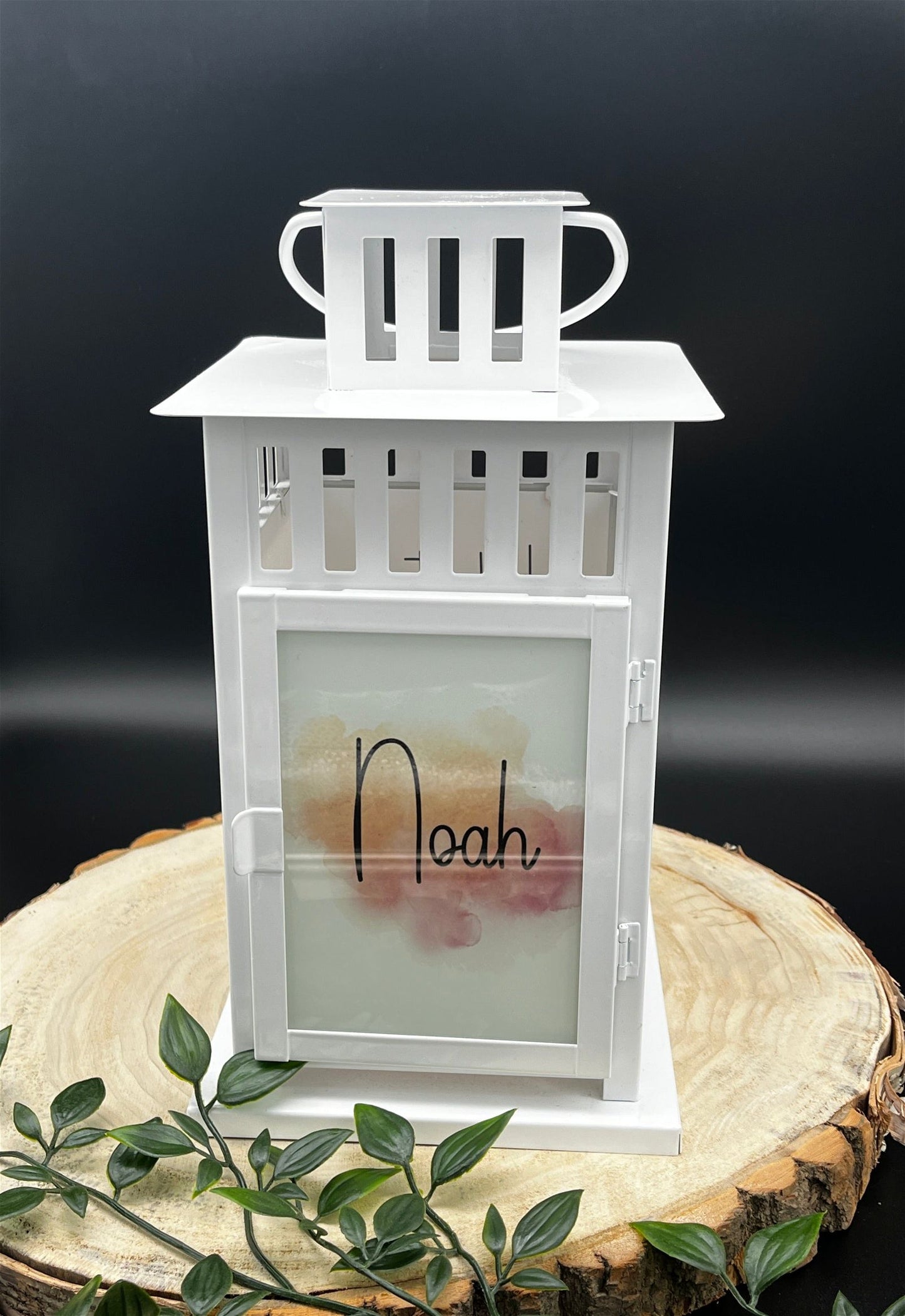 personalisierte Grablaterne - Motiv: Löwe mit Flügeln - Wunschtext - ZaraTiv -  -  - #original_alt_text# 