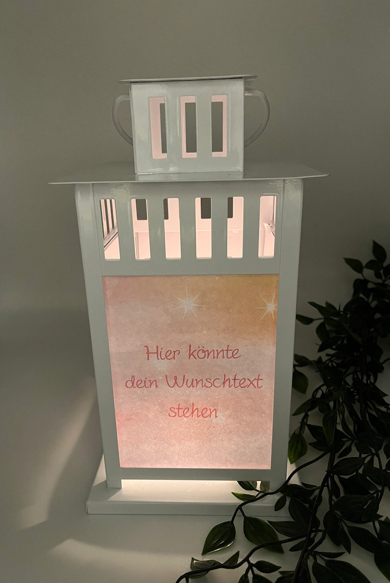 personalisierte Grablaterne mit Wunschtext - Motiv: Koala schlafend auf Mond - ZaraTiv -  -  - #original_alt_text# 