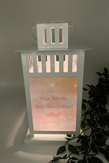 personalisierte Grablaterne mit Wunschtext - Motiv: Koala schlafend auf Mond - ZaraTiv -  -  - #original_alt_text# 