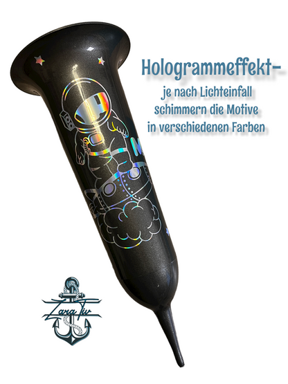personalisierte Grabsteckvase -HOLOGRAMM- Motiv: Astronaut - ZaraTiv -  -  - #original_alt_text# 