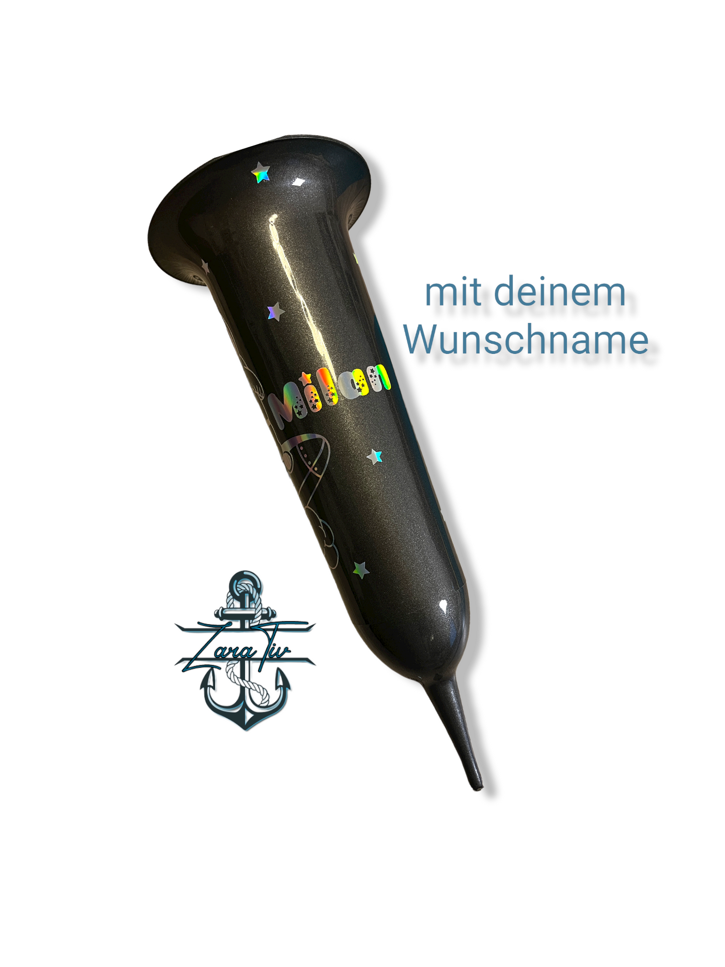personalisierte Grabsteckvase -HOLOGRAMM- Motiv: Astronaut - ZaraTiv -  -  - #original_alt_text# 